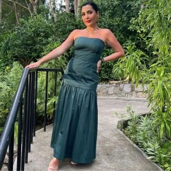 ZARA TOPSTITCHED DRESS - Picture 7 of 9